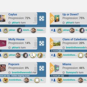 A Glimpse into My Board Game Arena Sessions: Clans of Caledonia, Hanamikoji, and More